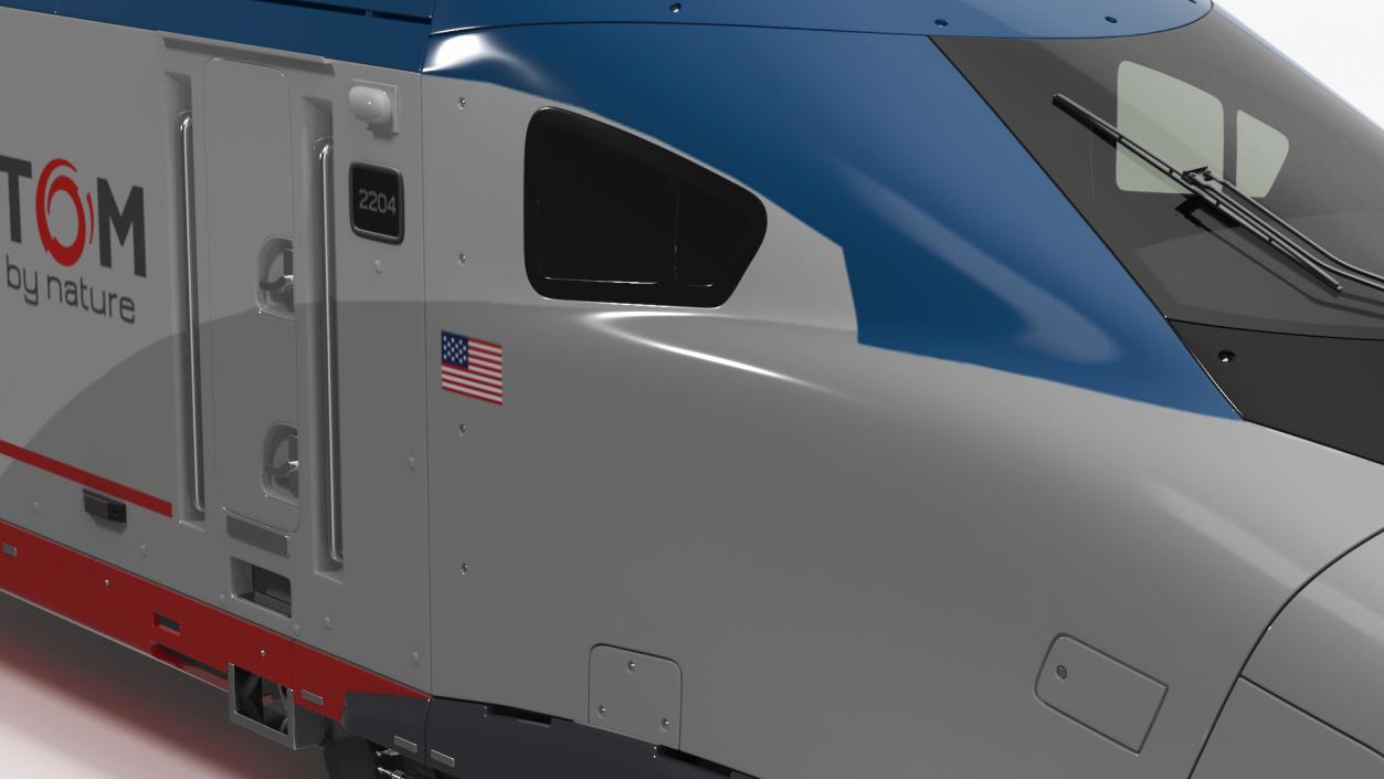 3D model Locomotive Train Amtrak Alstom Avelia Liberty