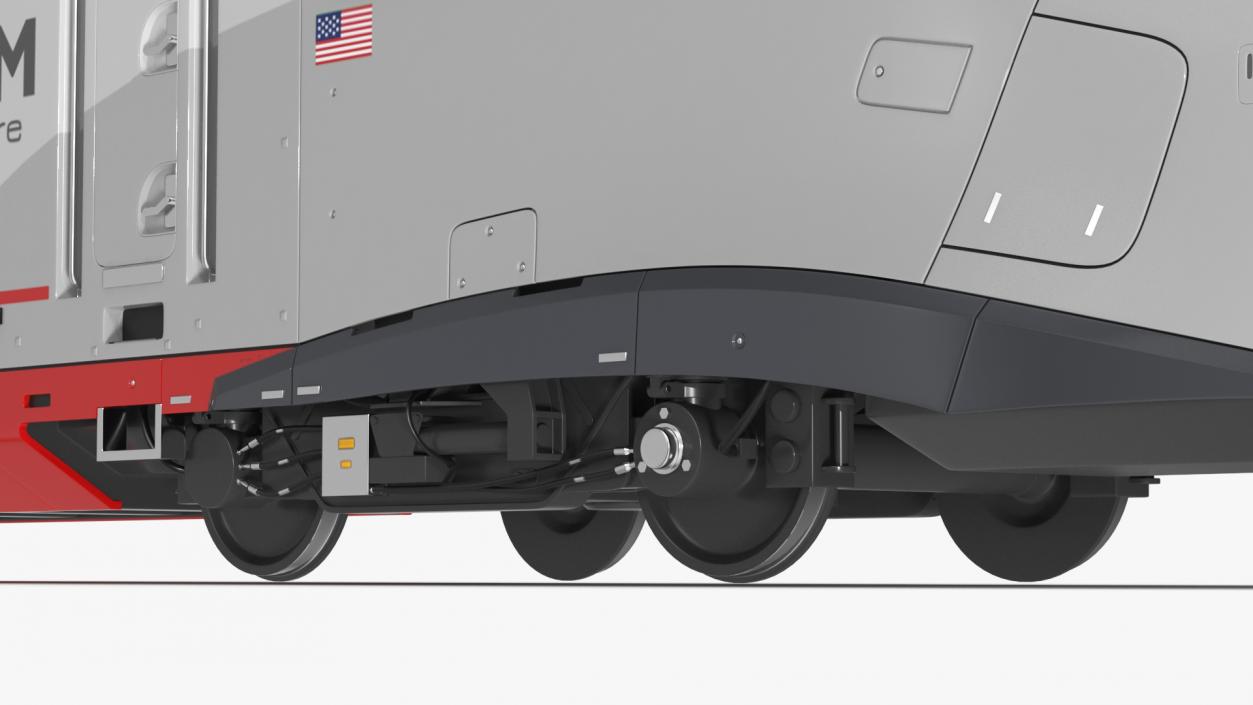 3D model Locomotive Train Amtrak Alstom Avelia Liberty