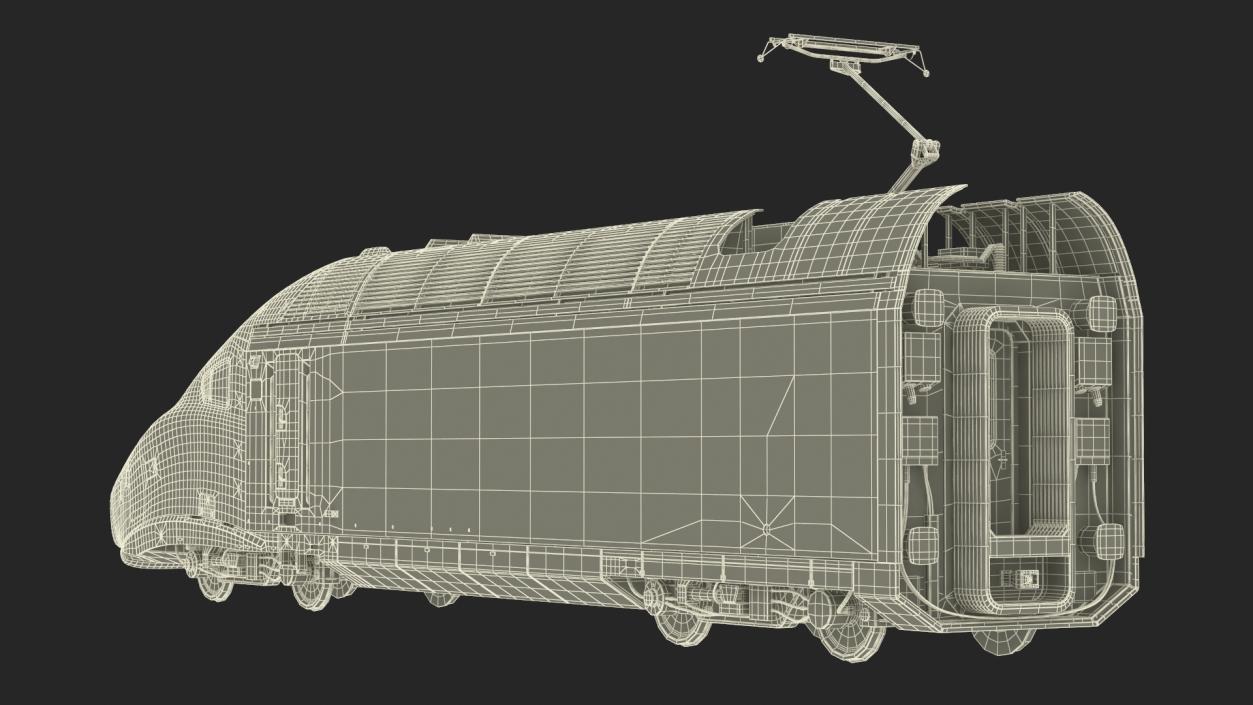 3D model Locomotive Train Amtrak Alstom Avelia Liberty