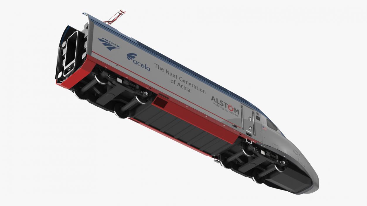 3D model Locomotive Train Amtrak Alstom Avelia Liberty