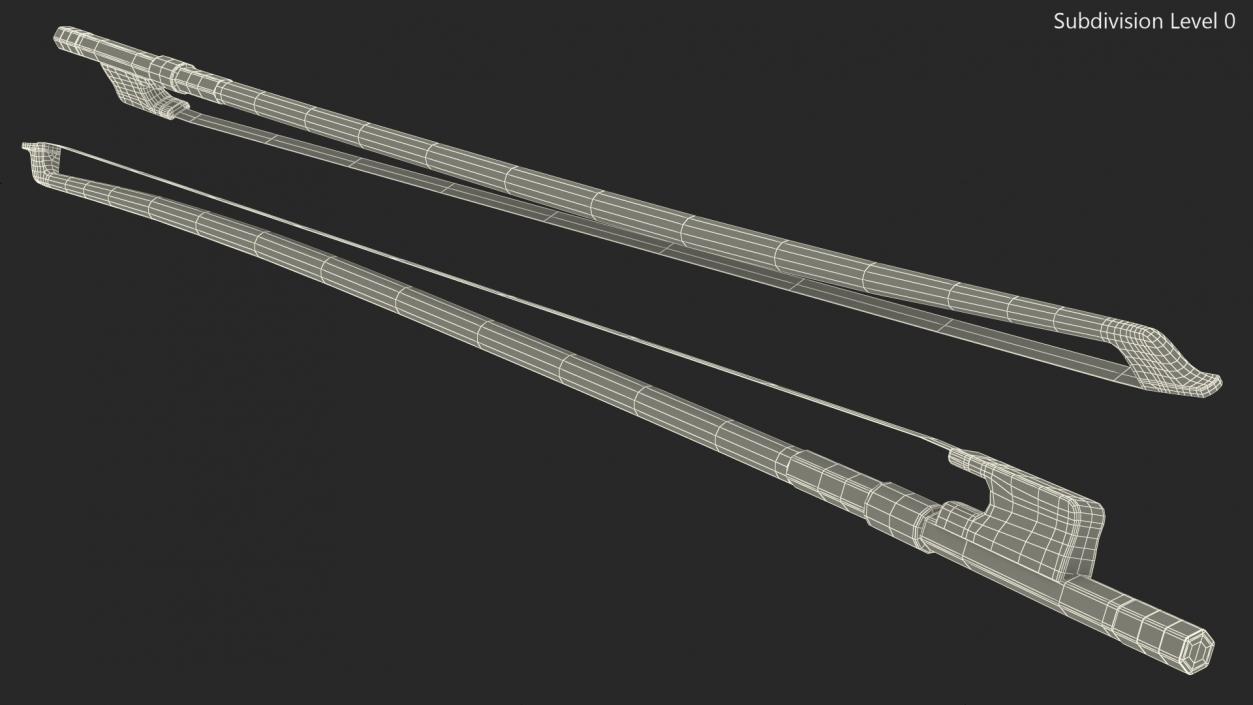 Cello Bow 3D model