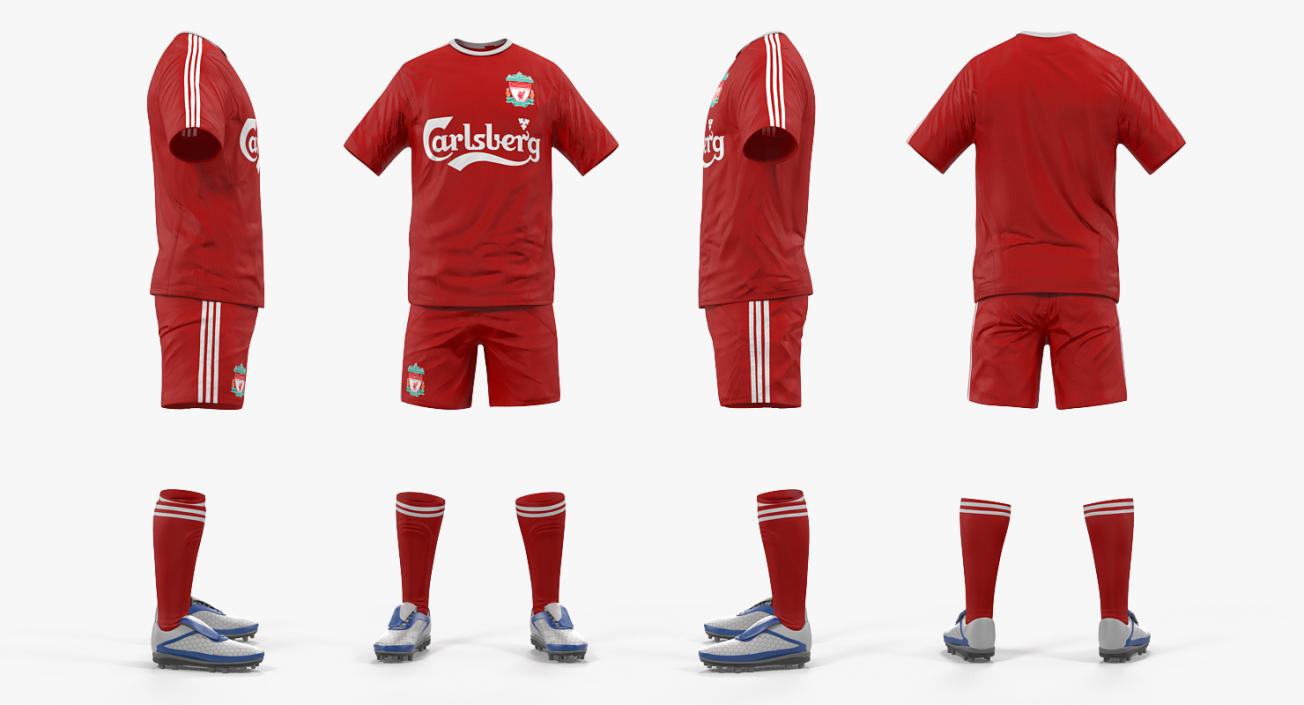 Soccer Uniform Liverpool 3D model