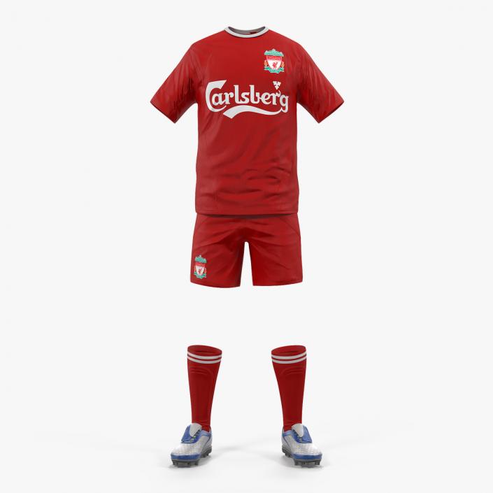 Soccer Uniform Liverpool 3D model