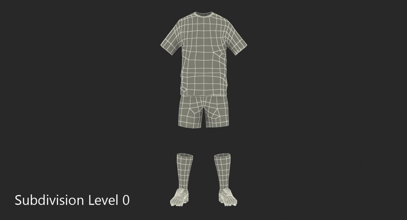 Soccer Uniform Liverpool 3D model