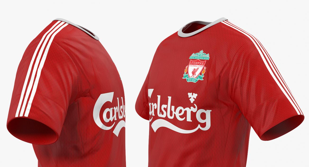 Soccer Uniform Liverpool 3D model