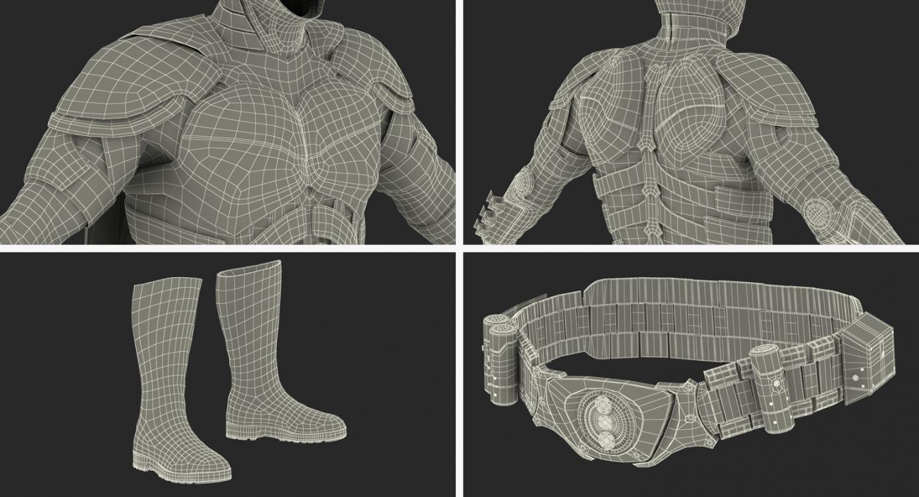 Batman Costume 3D model