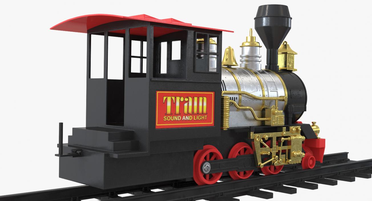 3D Classical Train Toy Set Locomotive with Wagons