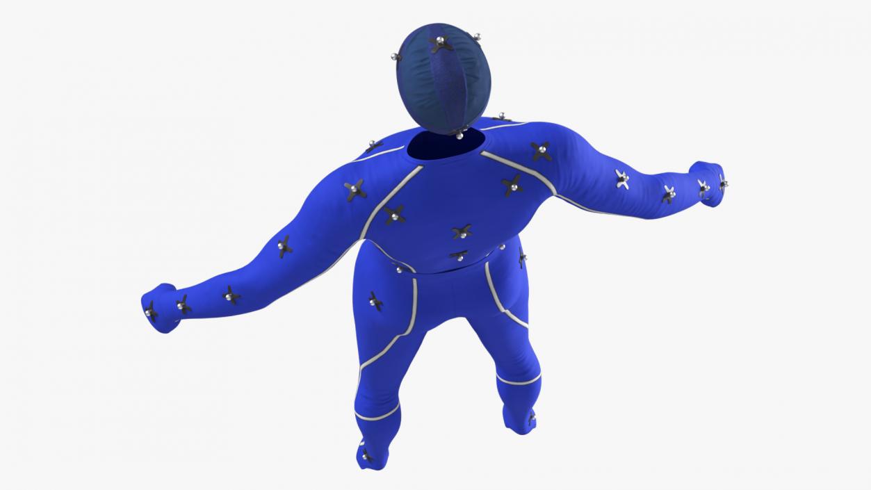 Motion Capture Suit Blue 3D model