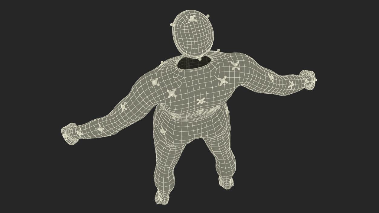 Motion Capture Suit Blue 3D model