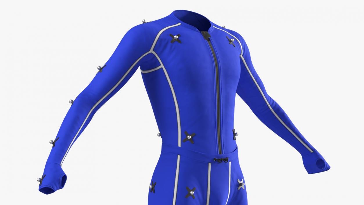 Motion Capture Suit Blue 3D model