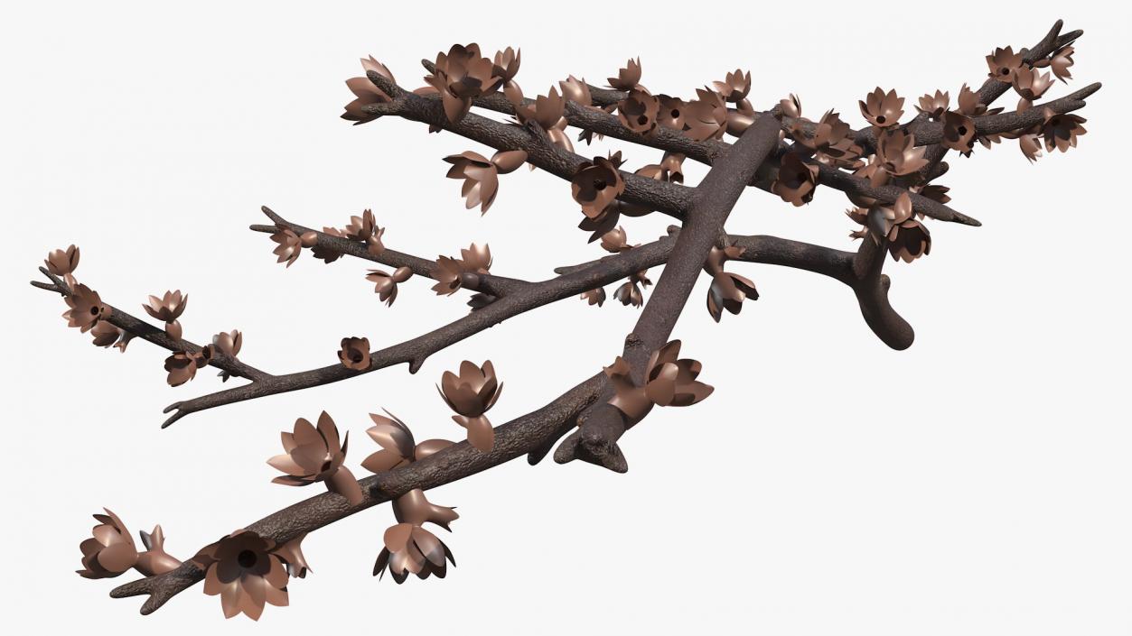 Bare Tree Naked Branch 3D