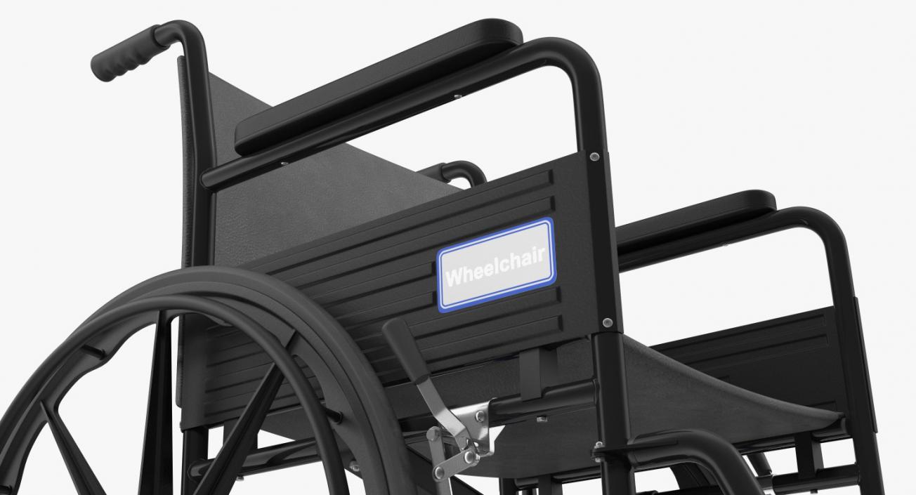 3D model Wheelchair at Hydraulic Lift Rigged