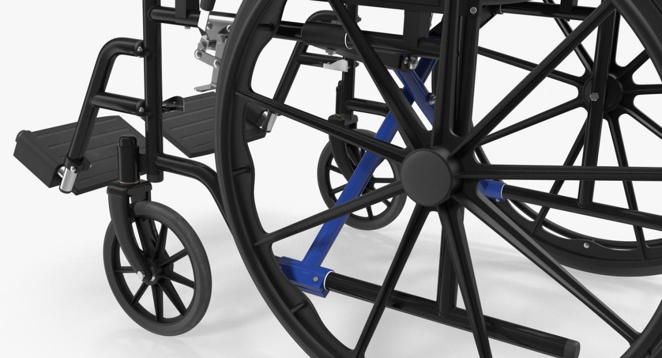 3D model Wheelchair at Hydraulic Lift Rigged