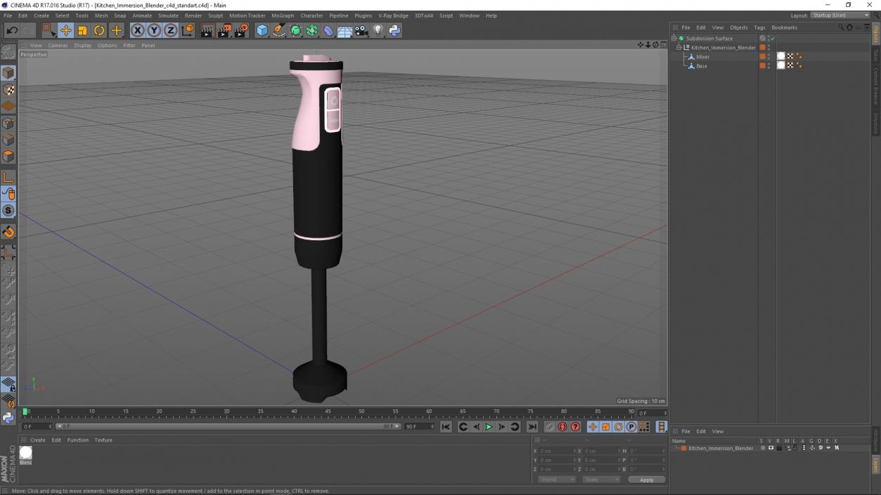 3D model Kitchen Immersion Blender