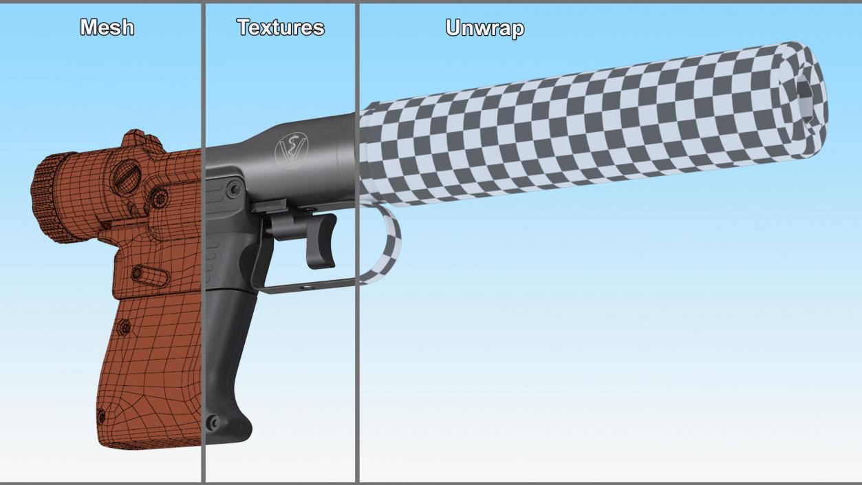 Veterinary Pistol BT VP9 3D model