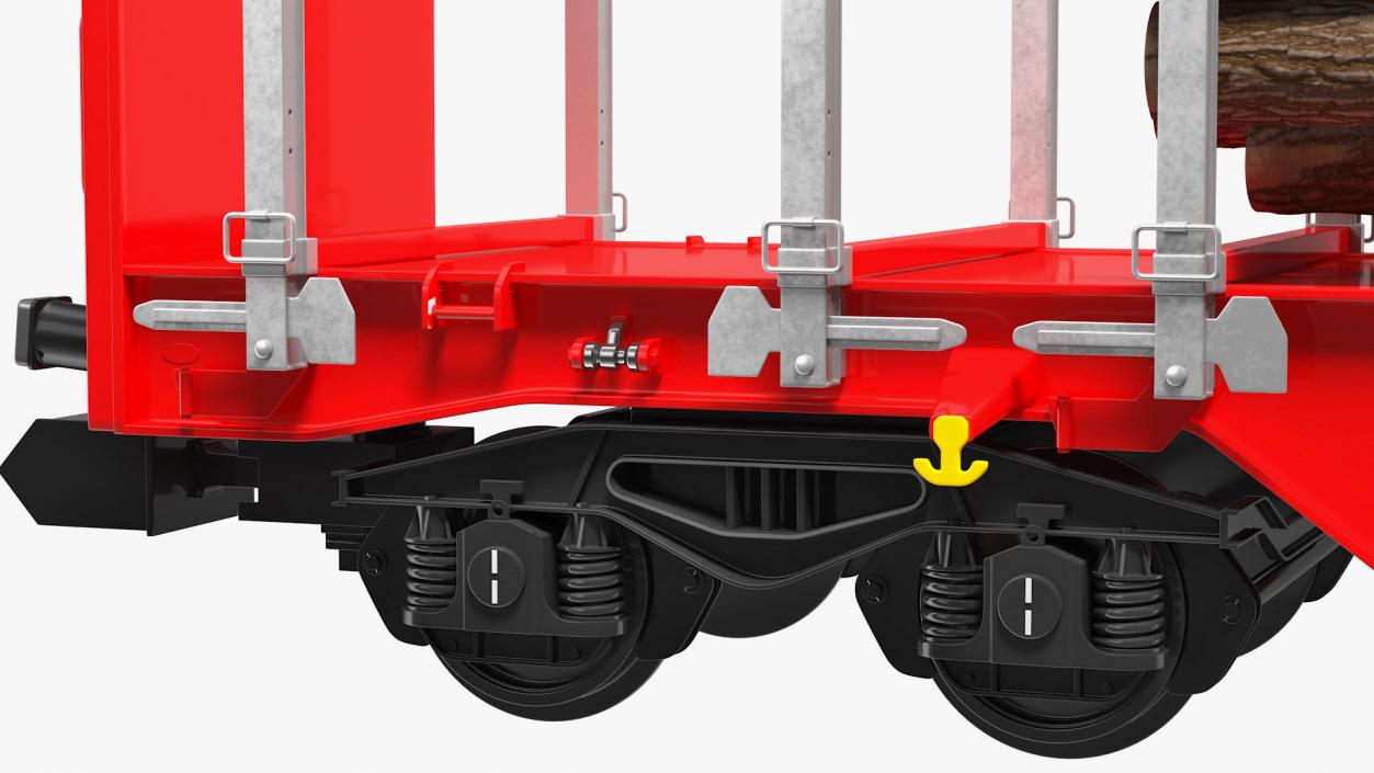 Rnoos 644 New Stake Wagon with Big Logs 3D model