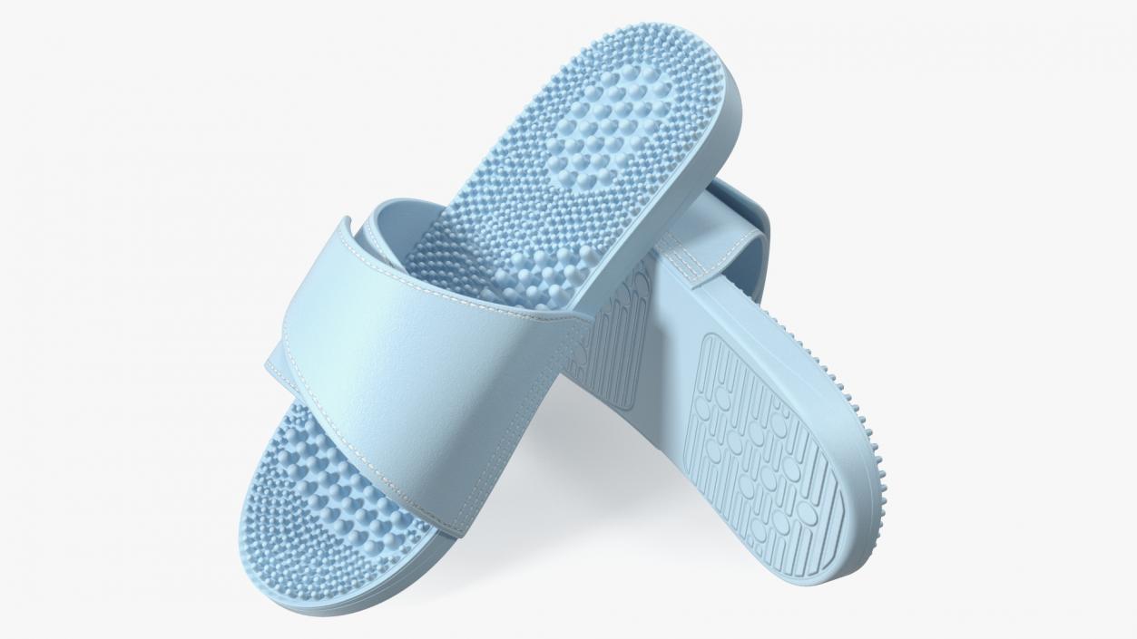 3D Acupressure Massage Slippers Blue model