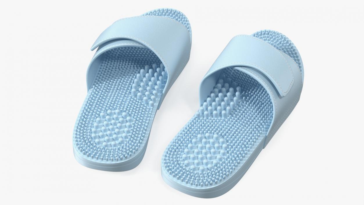 3D Acupressure Massage Slippers Blue model