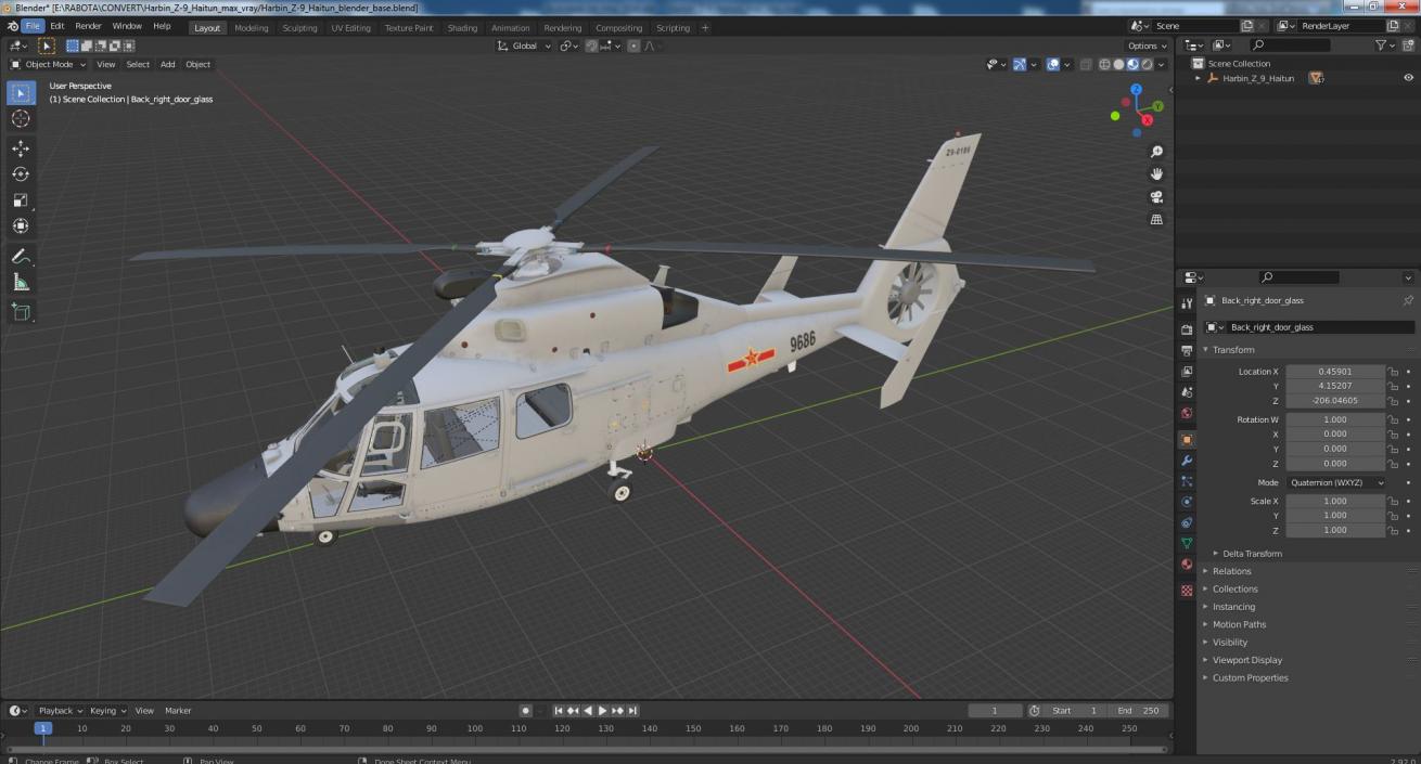 Harbin Z-9 Haitun 3D