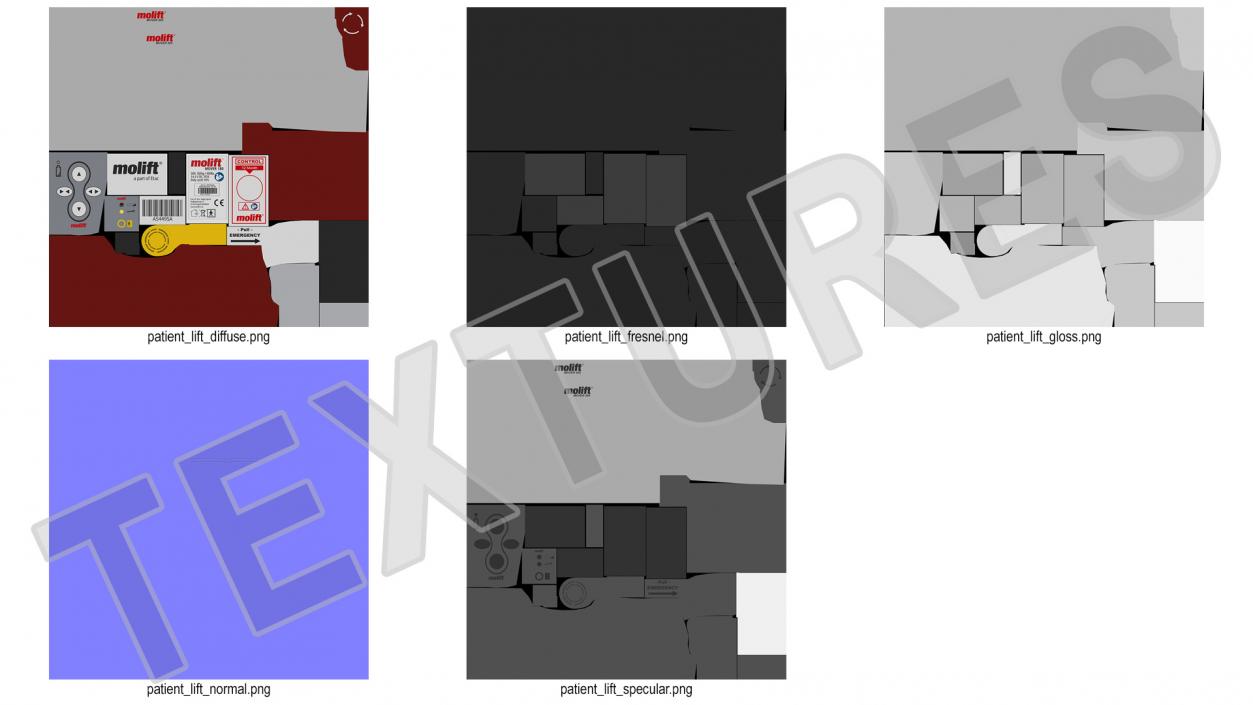 Patient Lift Molift Mover 205 3D model