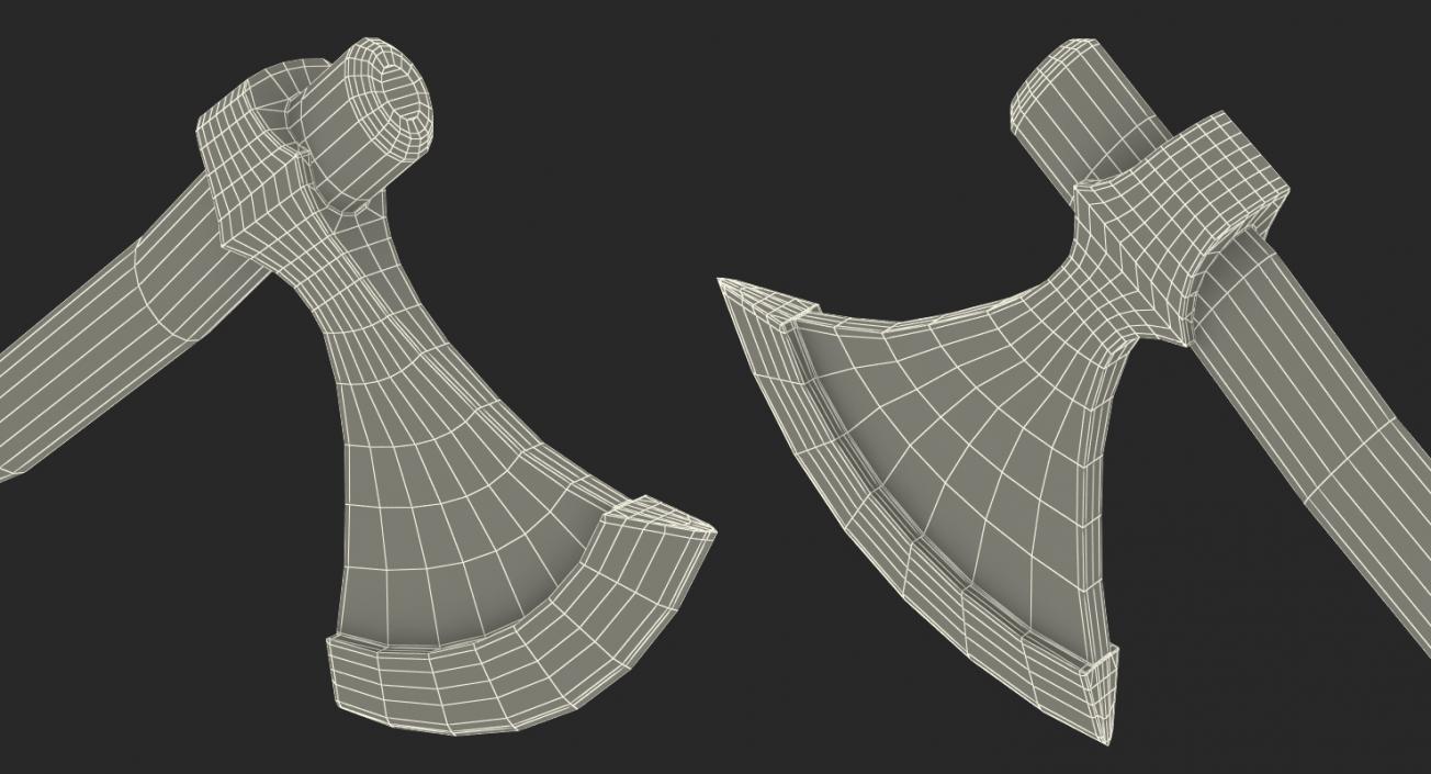 3D Swedish Viking Axe model