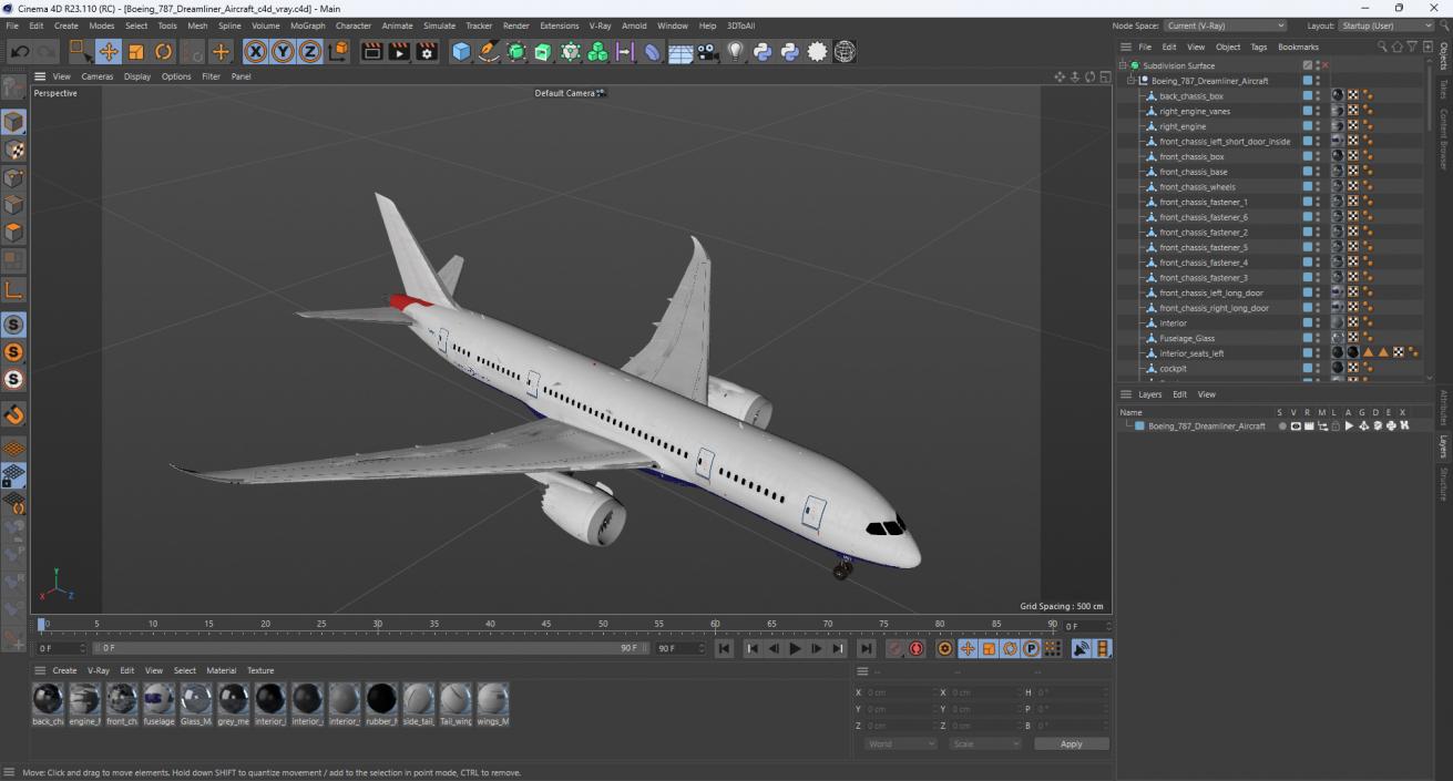 3D model Boeing 787 Dreamliner Aircraft