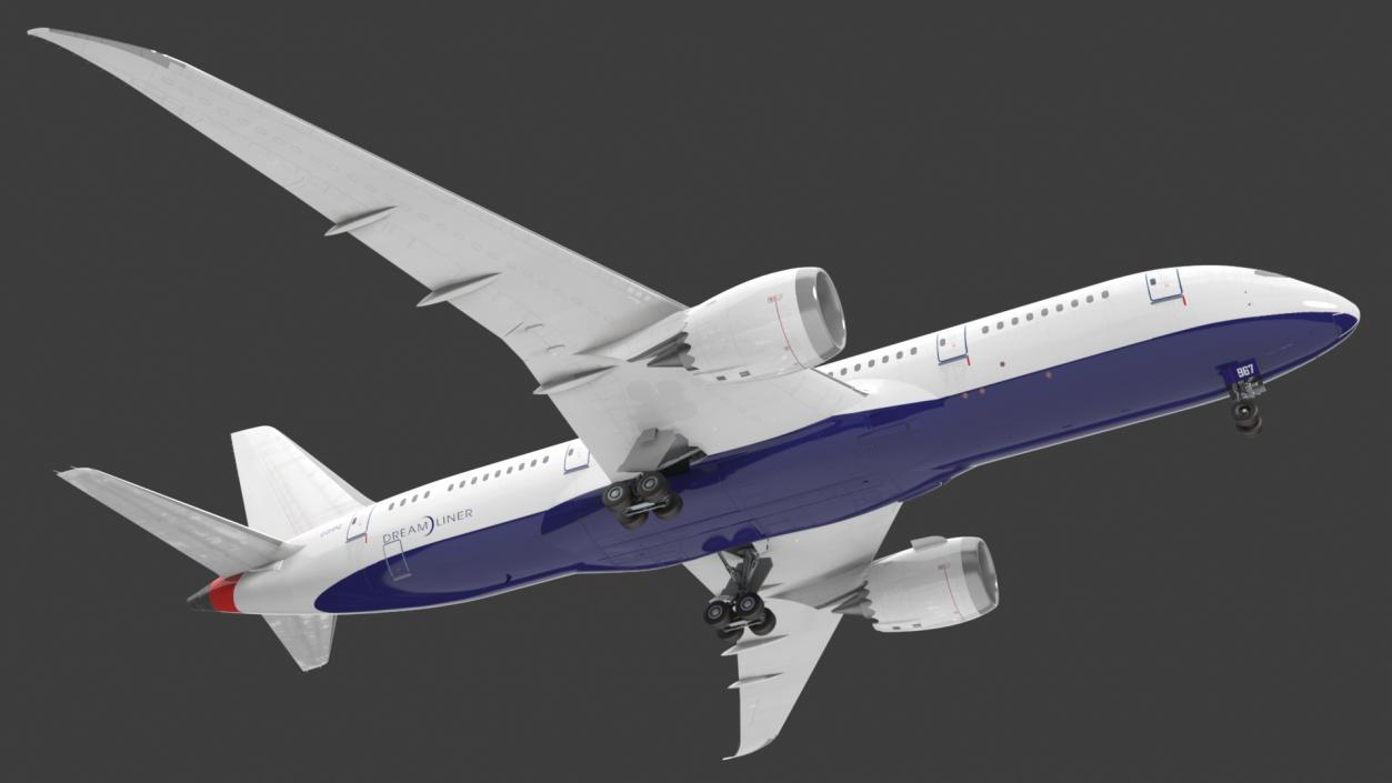 3D model Boeing 787 Dreamliner Aircraft