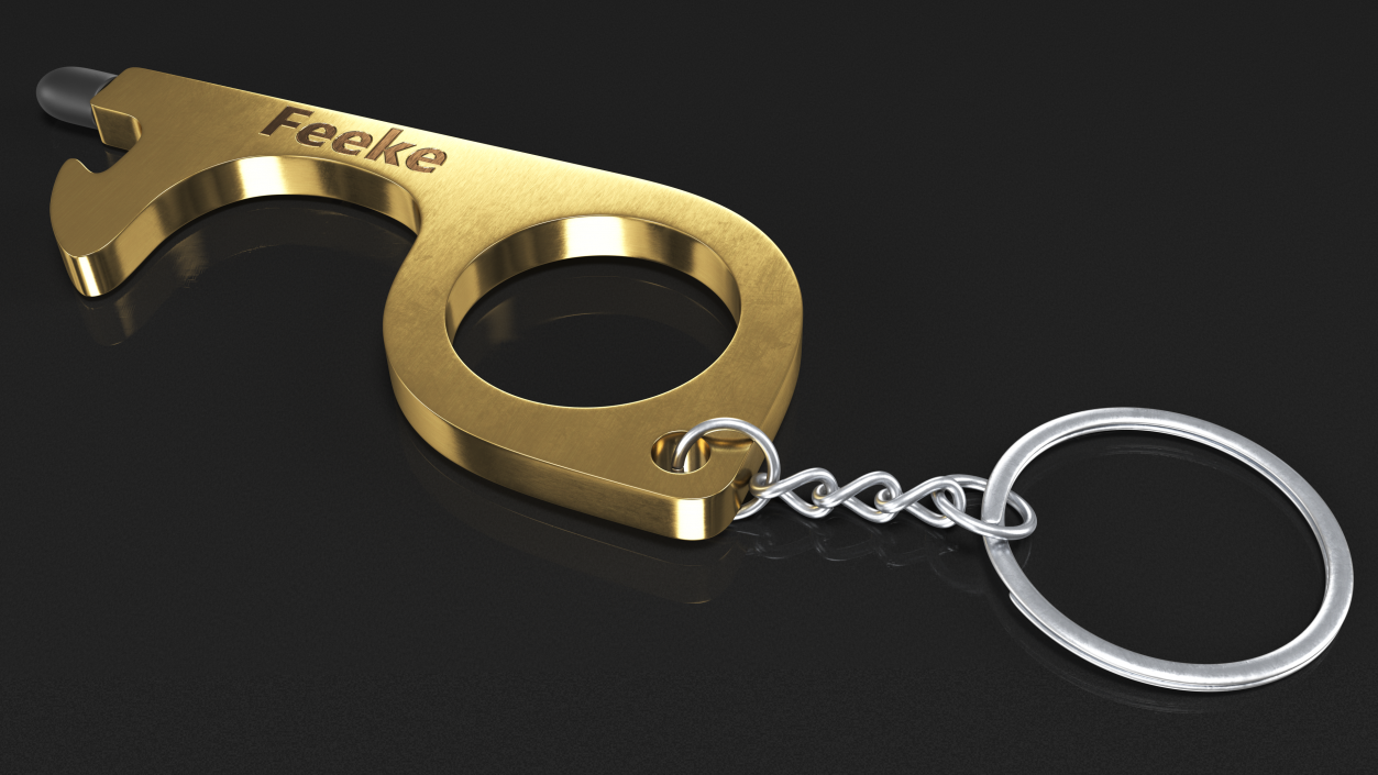 Feeke No Touch Tool Gold 3D model