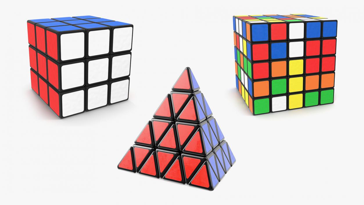 3D model Rubiks Cubes Collection 2