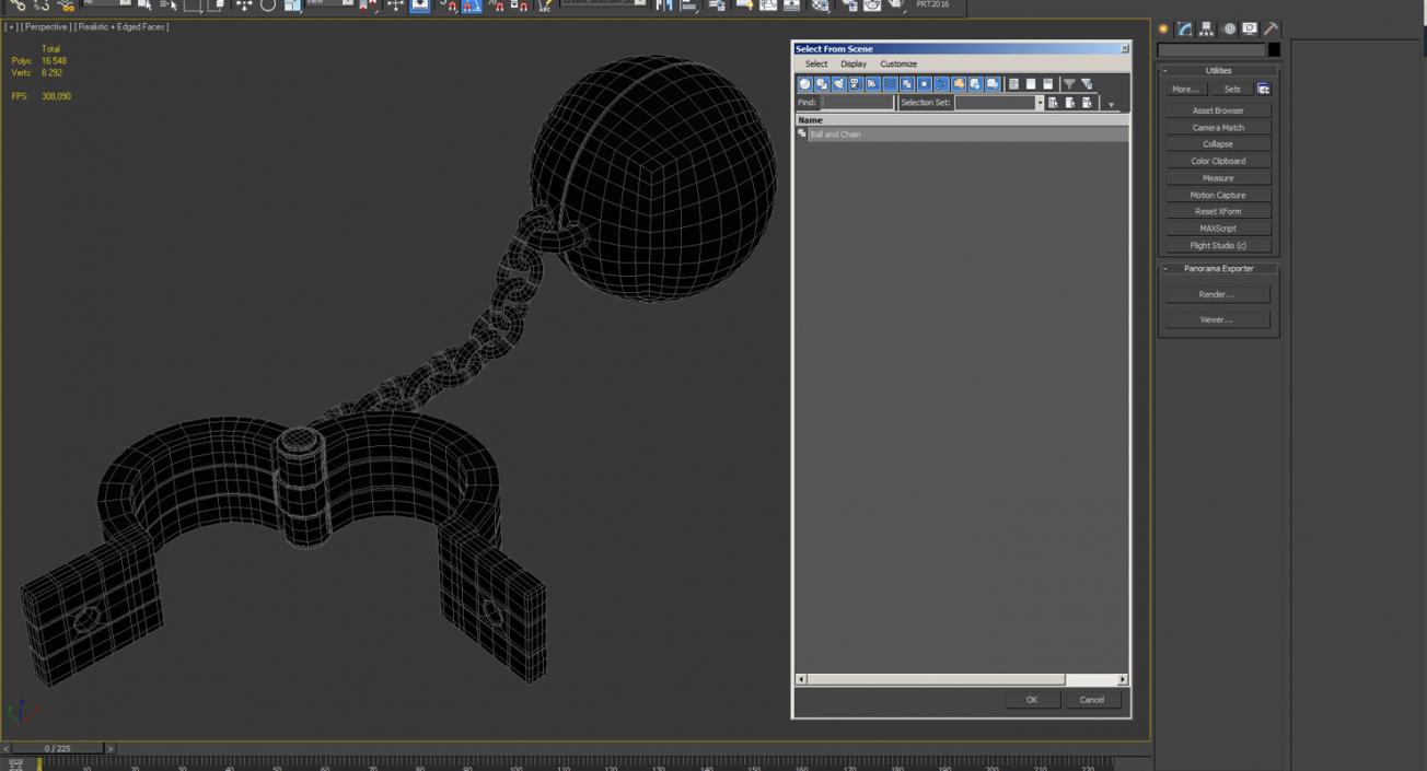 Ball and Chain 3D model