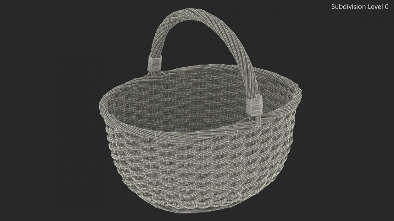 3D model Wicker Picnic Basket