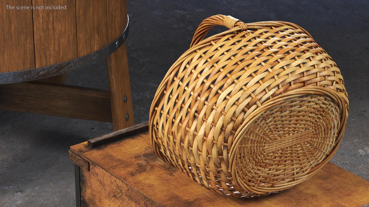 3D model Wicker Picnic Basket