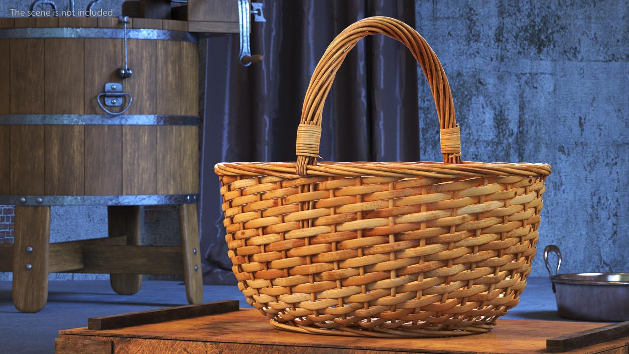 3D model Wicker Picnic Basket