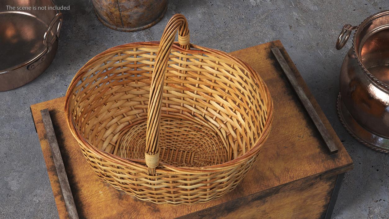 3D model Wicker Picnic Basket