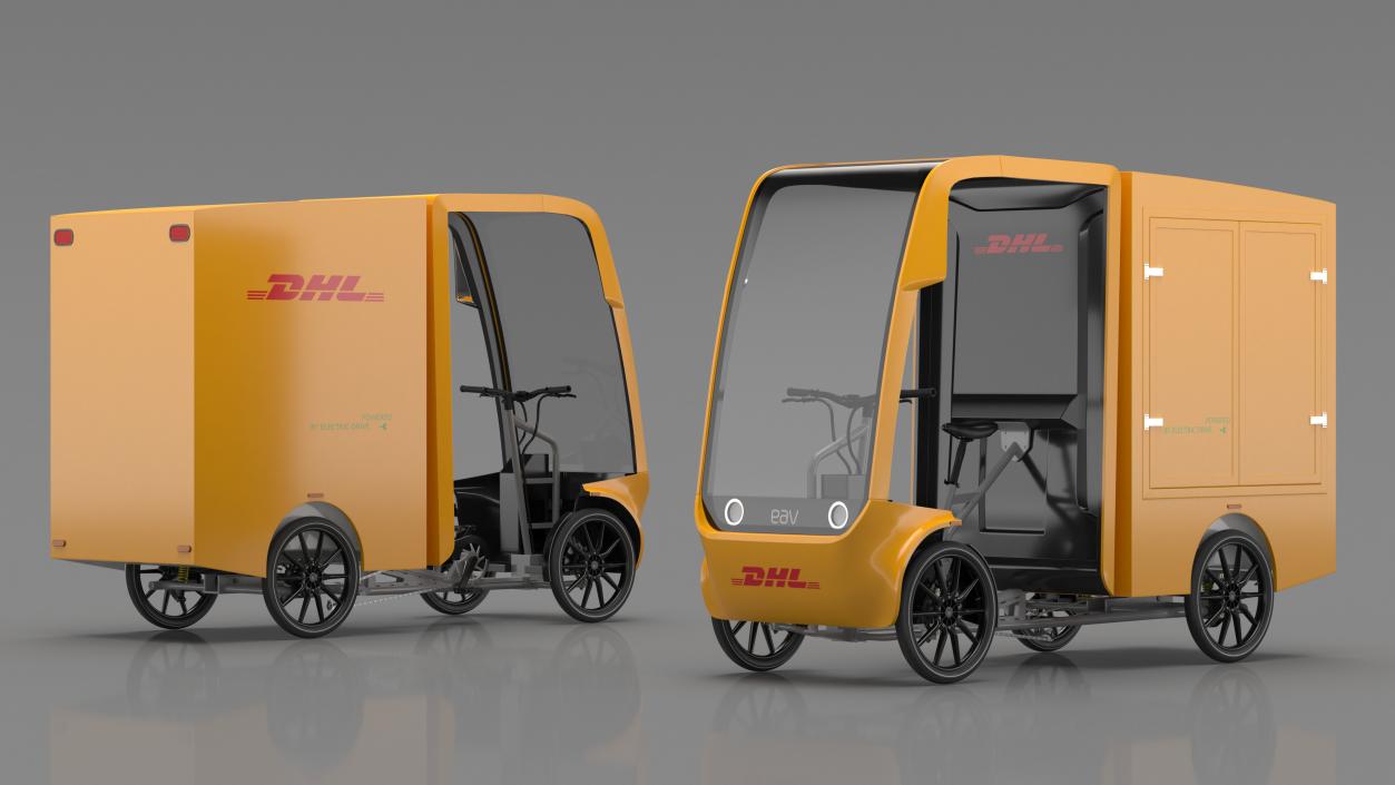 DHL Electric Cargo Bike EAV 3D