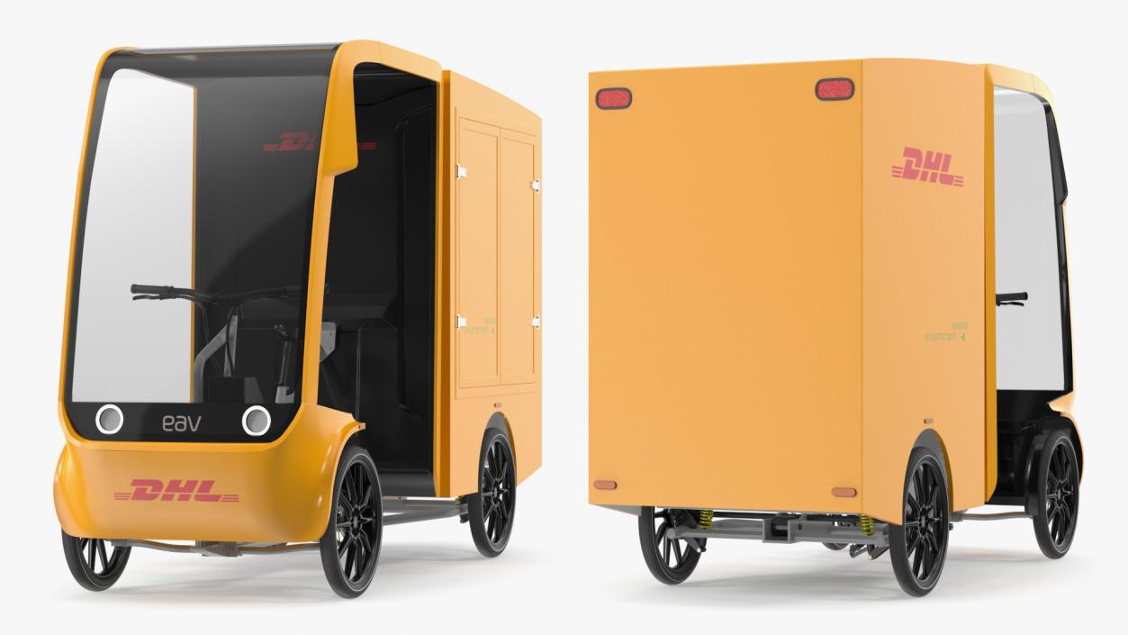 DHL Electric Cargo Bike EAV 3D