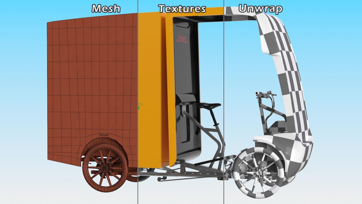 DHL Electric Cargo Bike EAV 3D