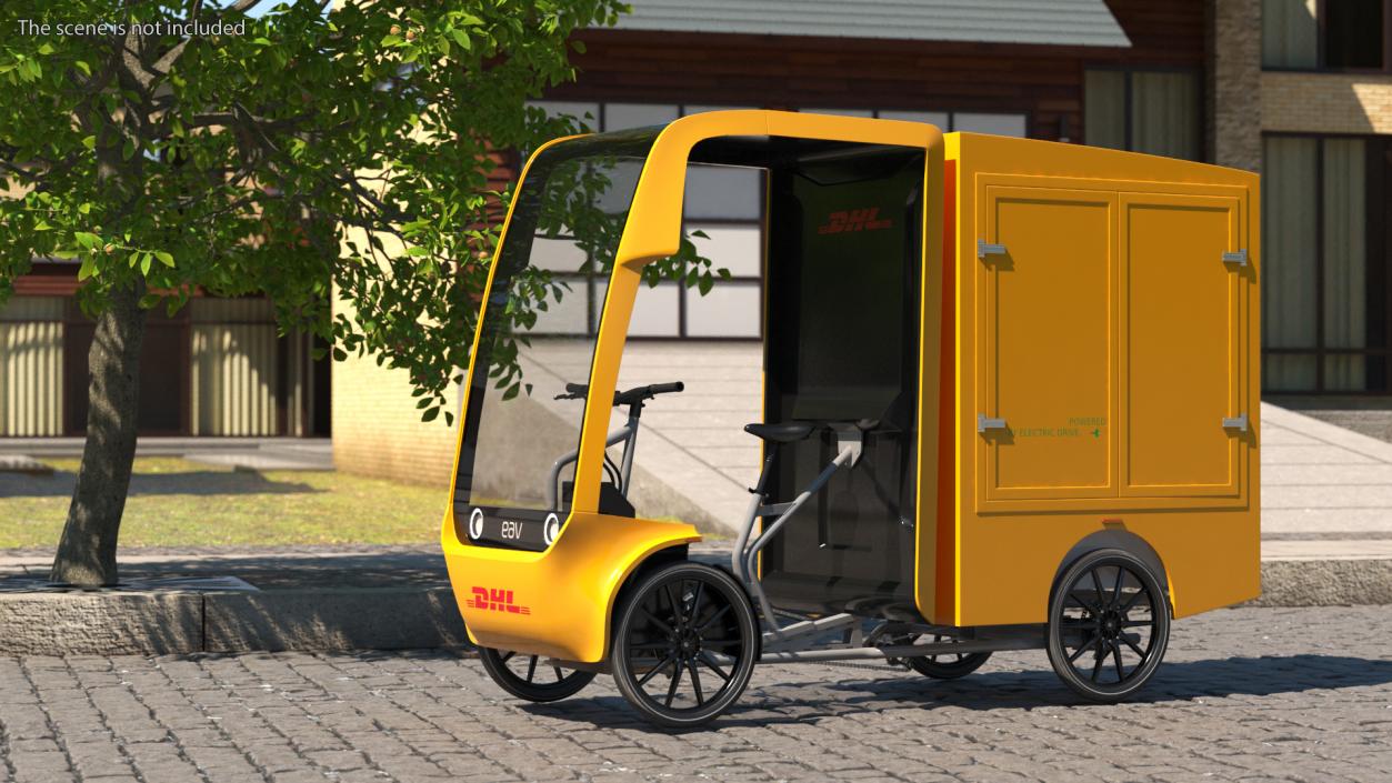 DHL Electric Cargo Bike EAV 3D