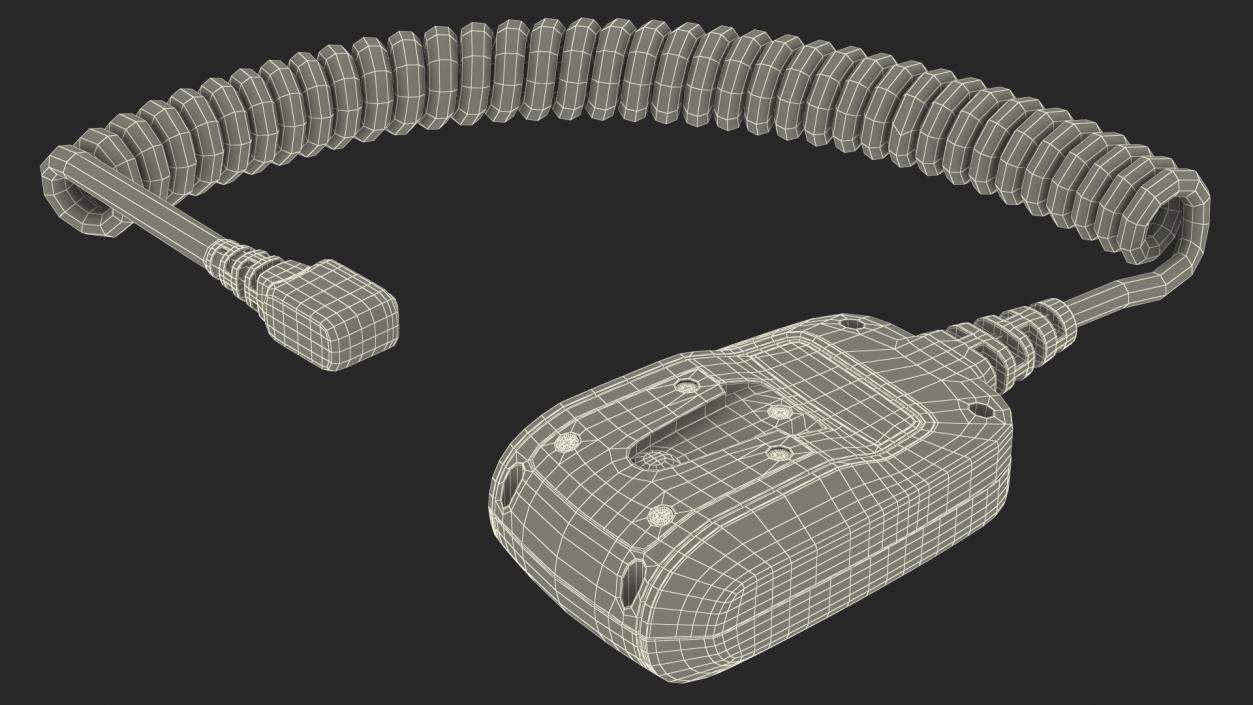 3D Marine Radio Fist Microphone model