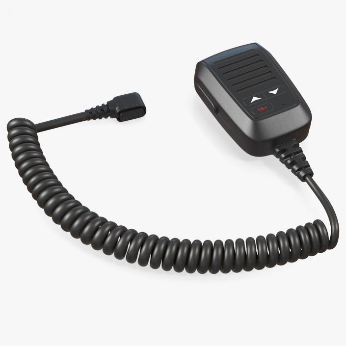 3D Marine Radio Fist Microphone model