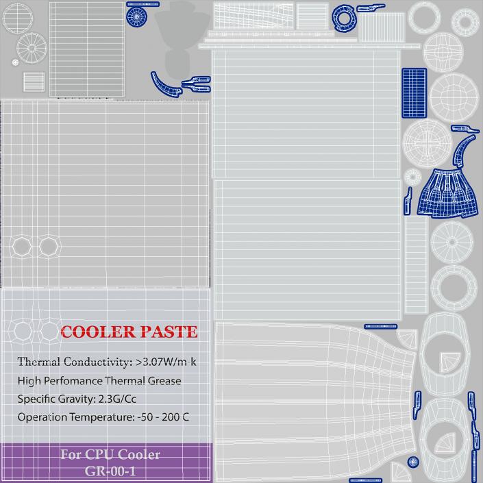 CPU Thermal Paste 3D