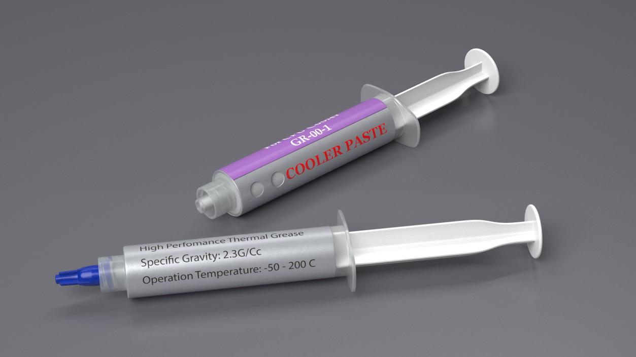 CPU Thermal Paste 3D