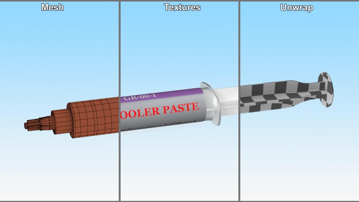 CPU Thermal Paste 3D