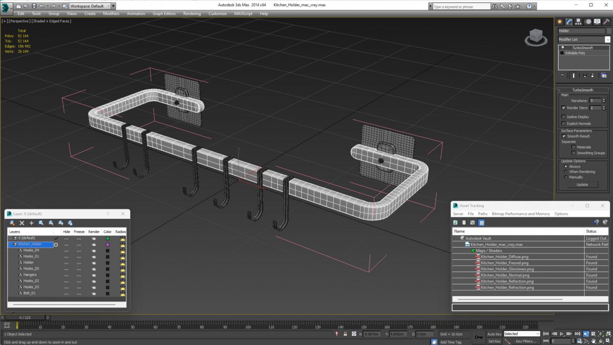 Kitchen Holder 3D model