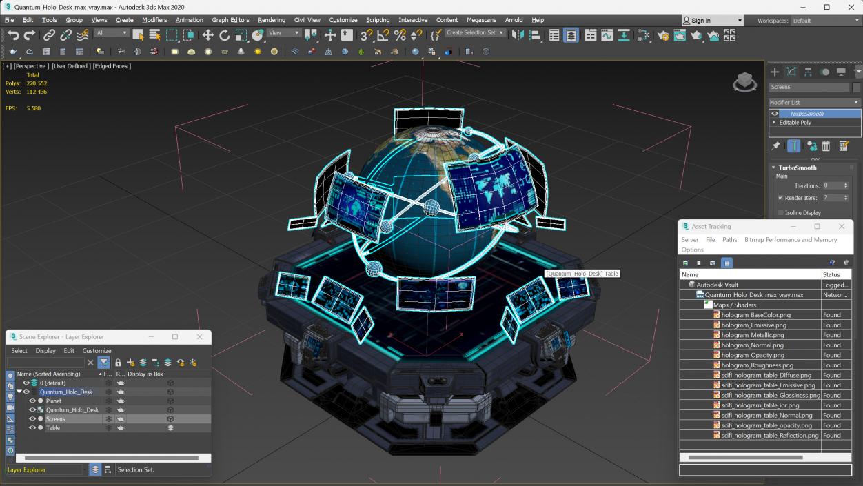 Quantum Holo Desk 3D