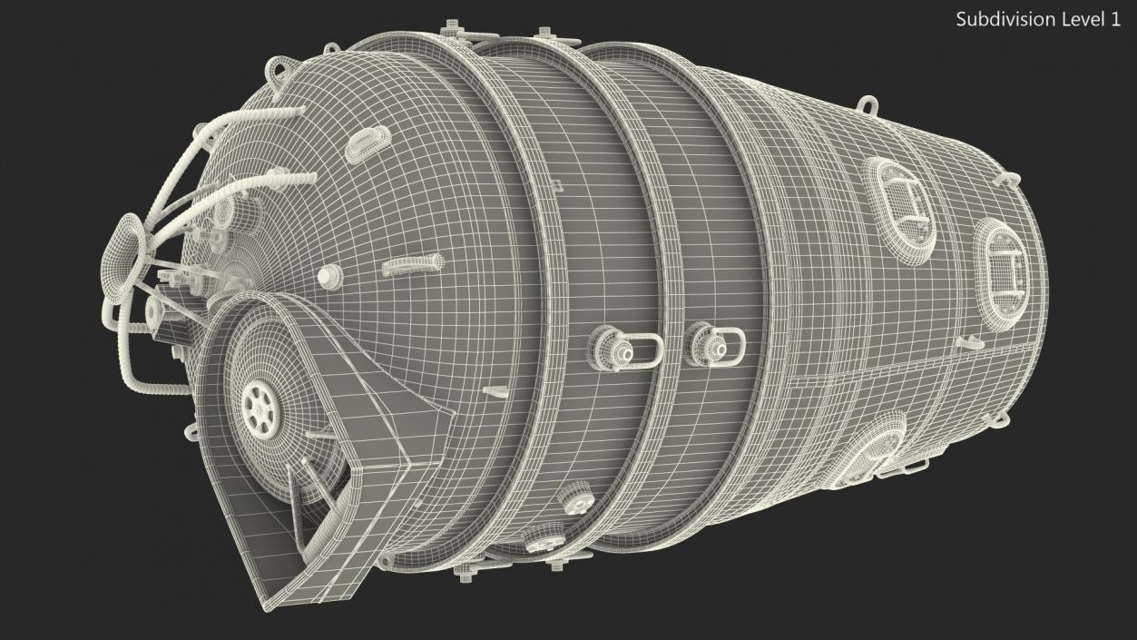 Submarine Rescue Chamber 3D model