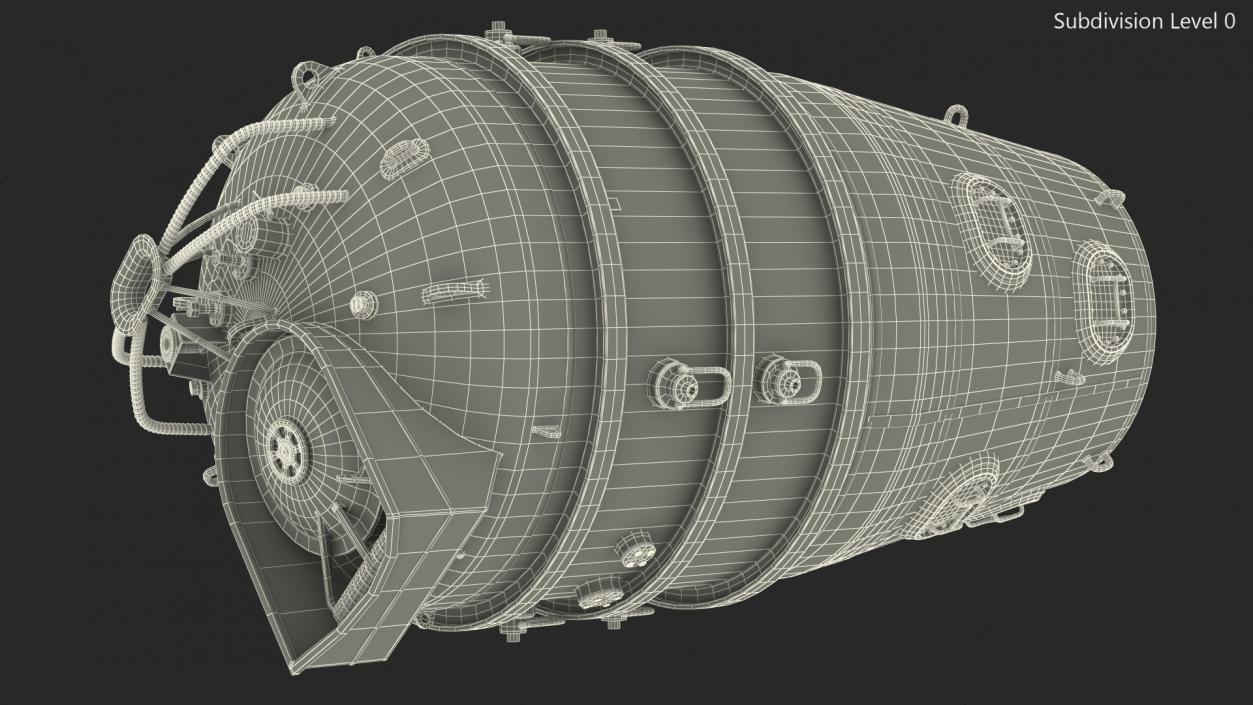 Submarine Rescue Chamber 3D model