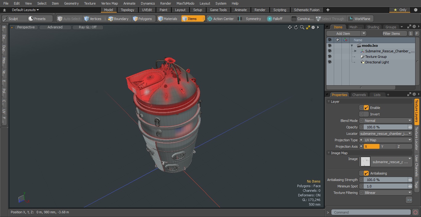 Submarine Rescue Chamber 3D model