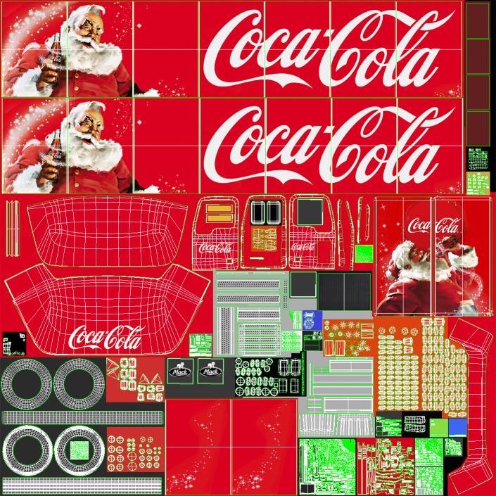 3D model Coca Cola Christmas Truck