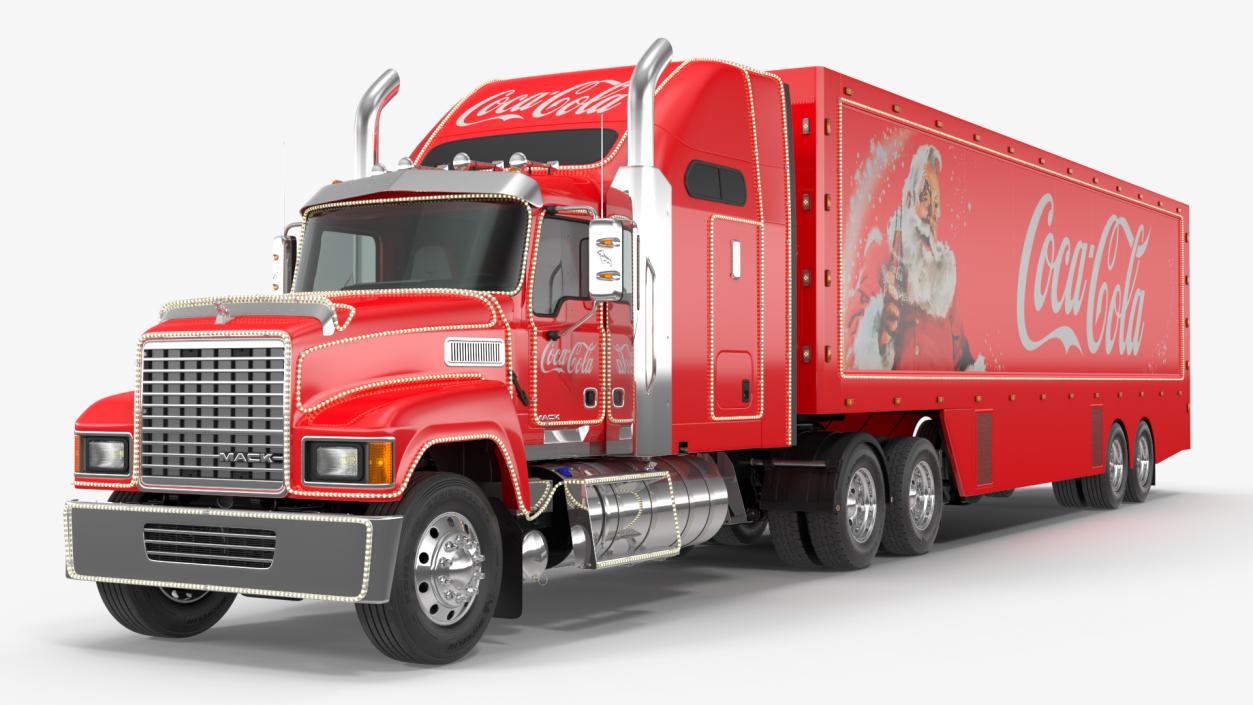 3D model Coca Cola Christmas Truck